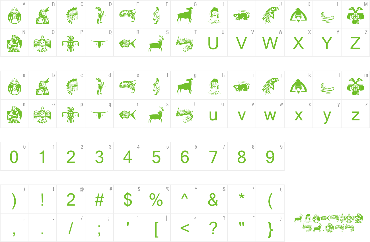 Font KR NA Dings preview